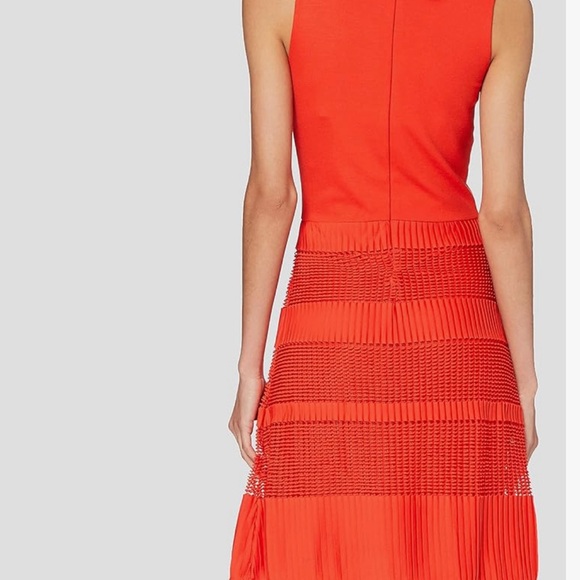 French Connection womens Pleat Lace Jersey Dress - Picture 5 of 12